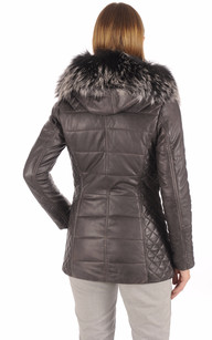 Manteau doudoune cuir femme Manteau doudoune cuir femme